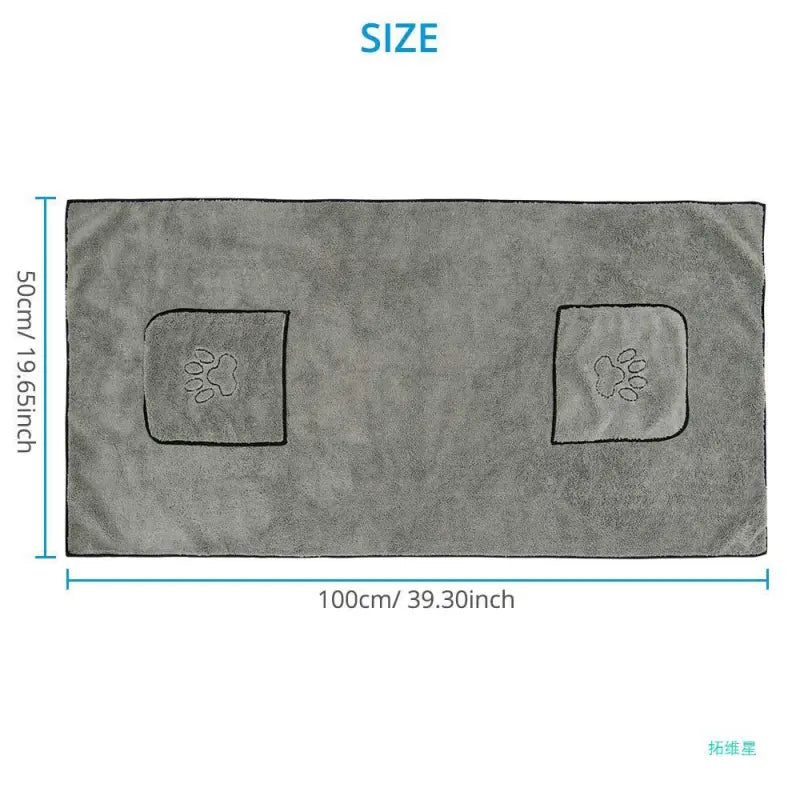 Super Absorbent Dog Bathrobe Towel HejK.com