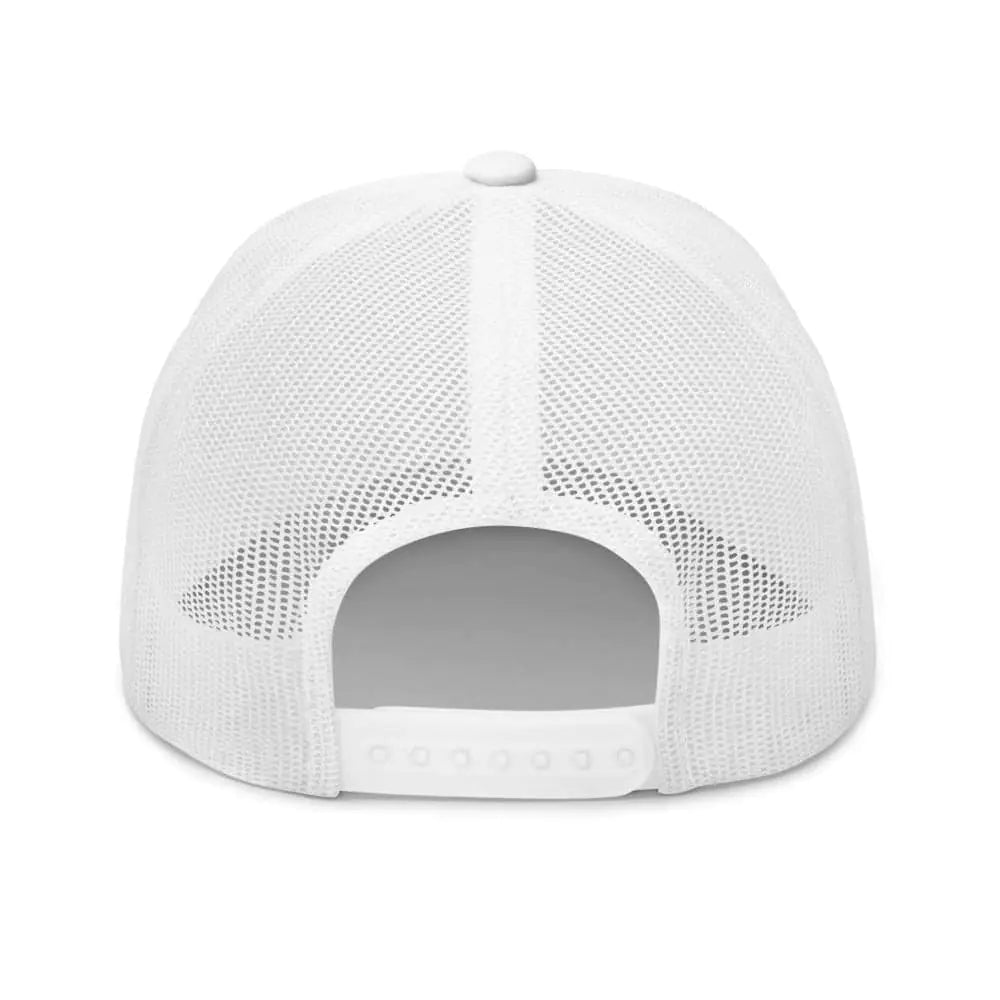 Tropical Seas Shark Fin Trucker Hat WEM Support (www.WEM.support)