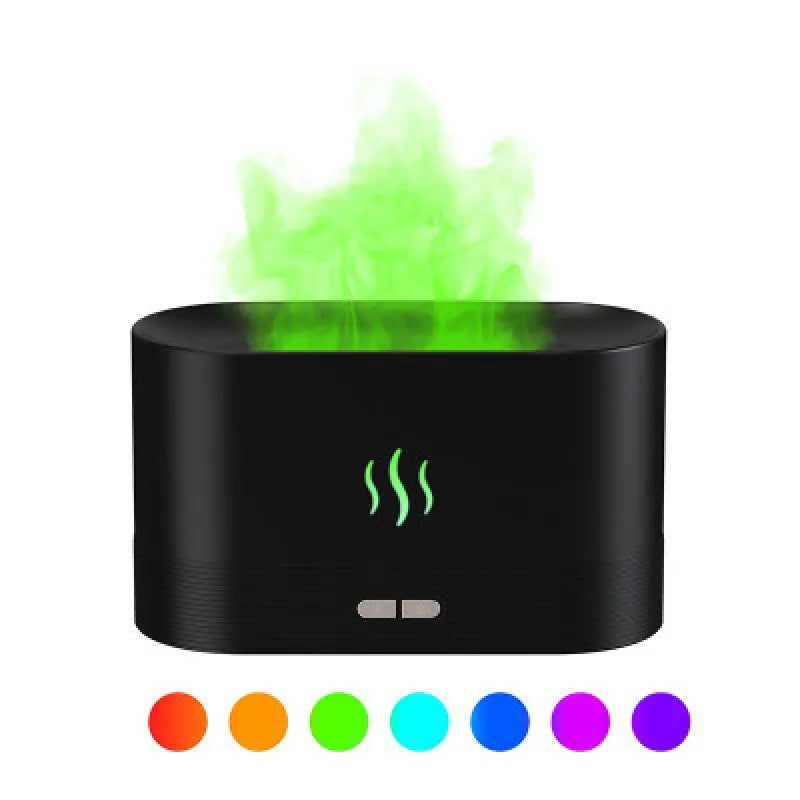 2022 USB Flame Humidifier & LED Diffuser HejK.com