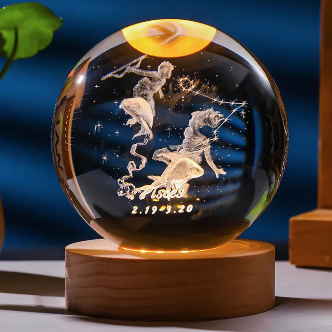 3D Constellation Crystal Night Light WEM Support (www.WEM.support)