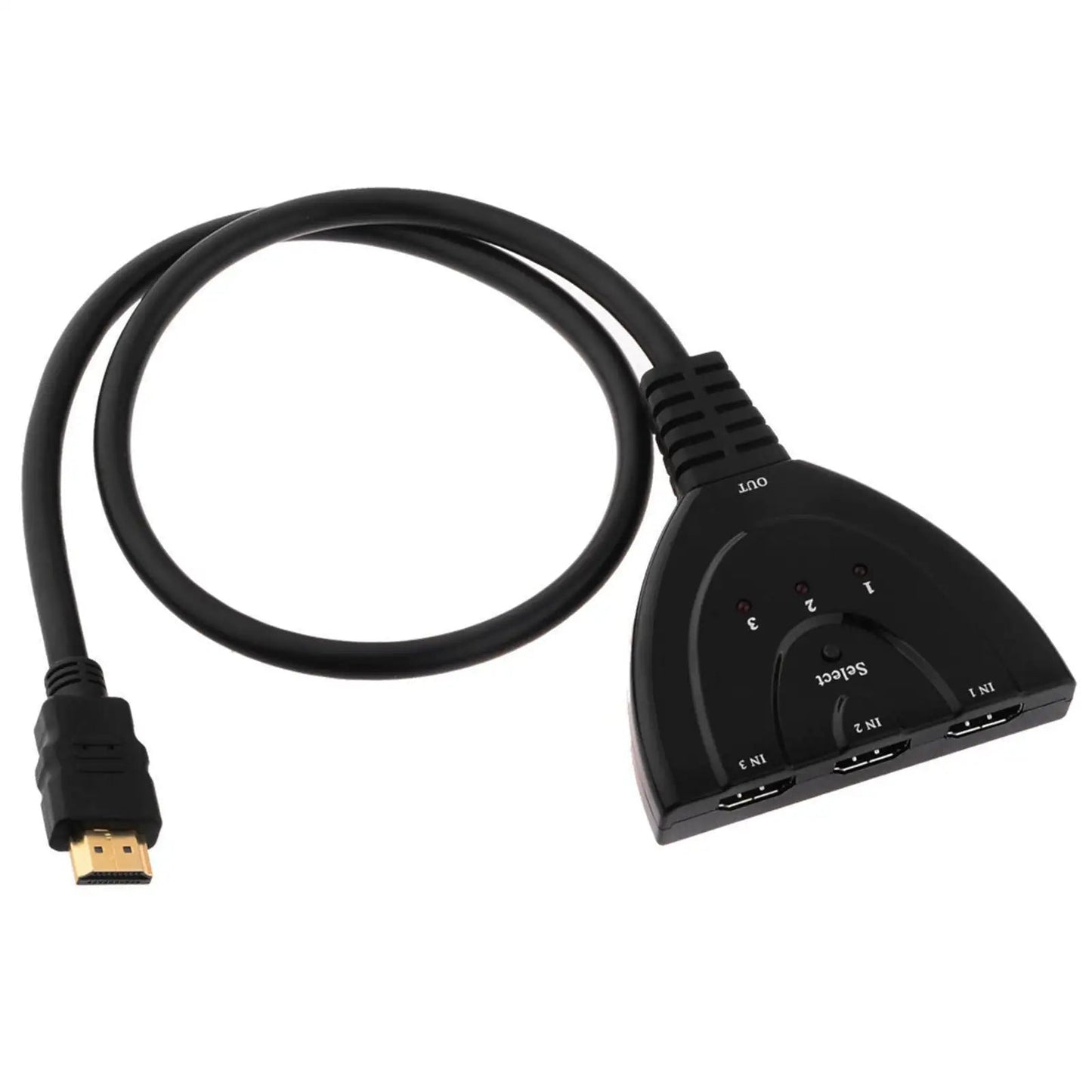 3 Port HDMI Splitter Cable 1080/4K Switch Switcher HUB Adapter for HDTV PS4 Xbox WEM Support (www.WEM.support)