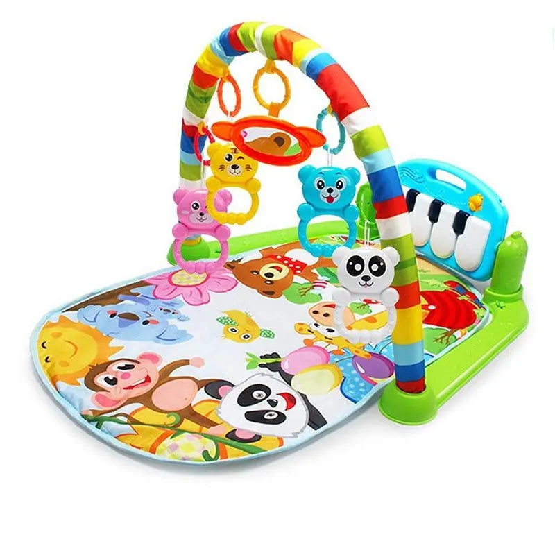 Tapete Musical para Bebês: Tapete Educativo com Teclado e Brinquedos para Ginástica Infantil e Engatinhamento WEM Support (www.WEM.support)