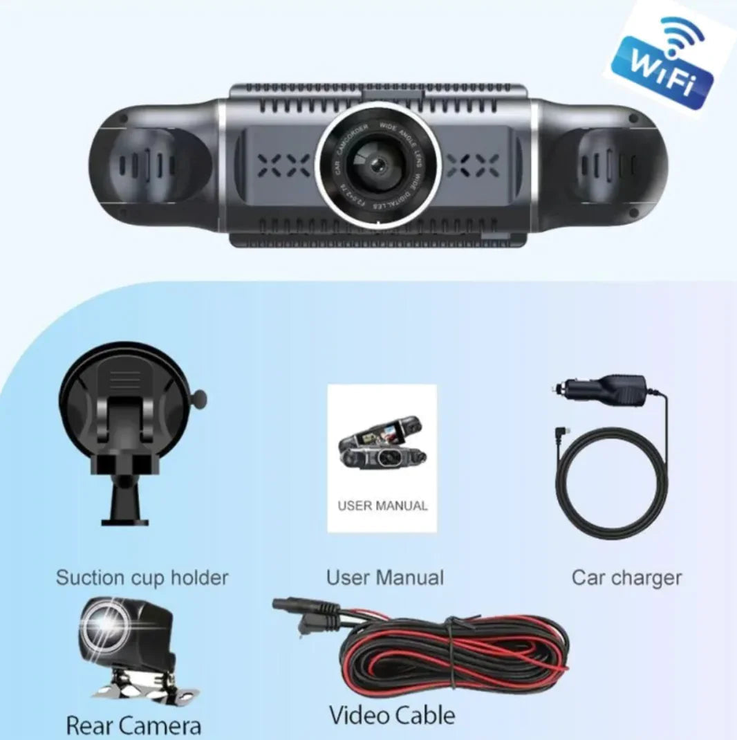 4-Way WiFi Driving Recorder WEM Support (www.WEM.support)
