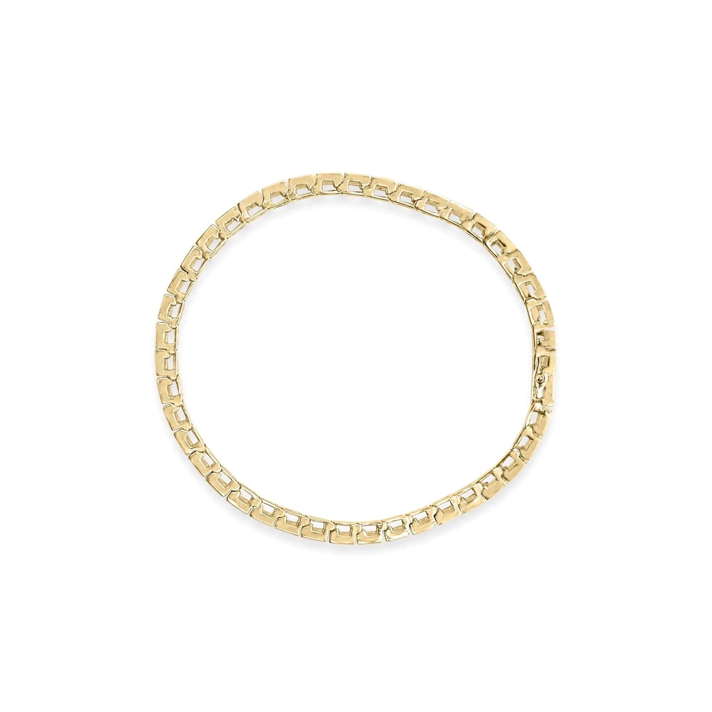 10K Yellow Gold 4.00 Cttw Channel Set Round Diamond Tennis 7" Bracelet (J-K Color, I1-I2 Clarity) WEM Support (www.WEM.support)
