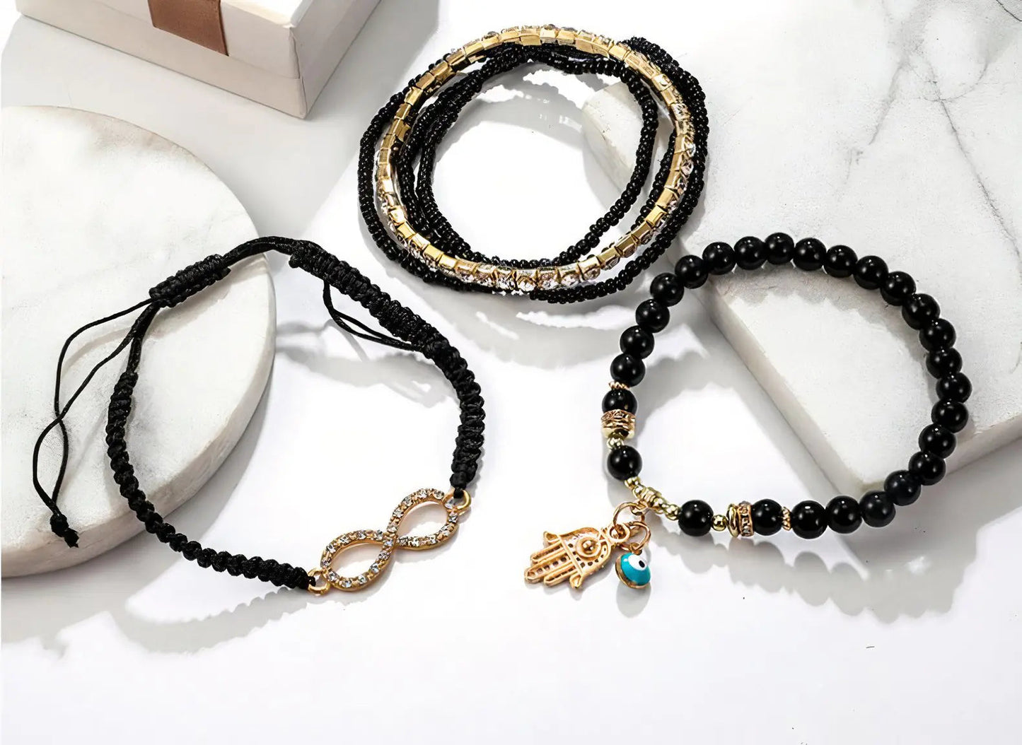 Stacked Bracelet Set #12 WEM Support (www.WEM.support)