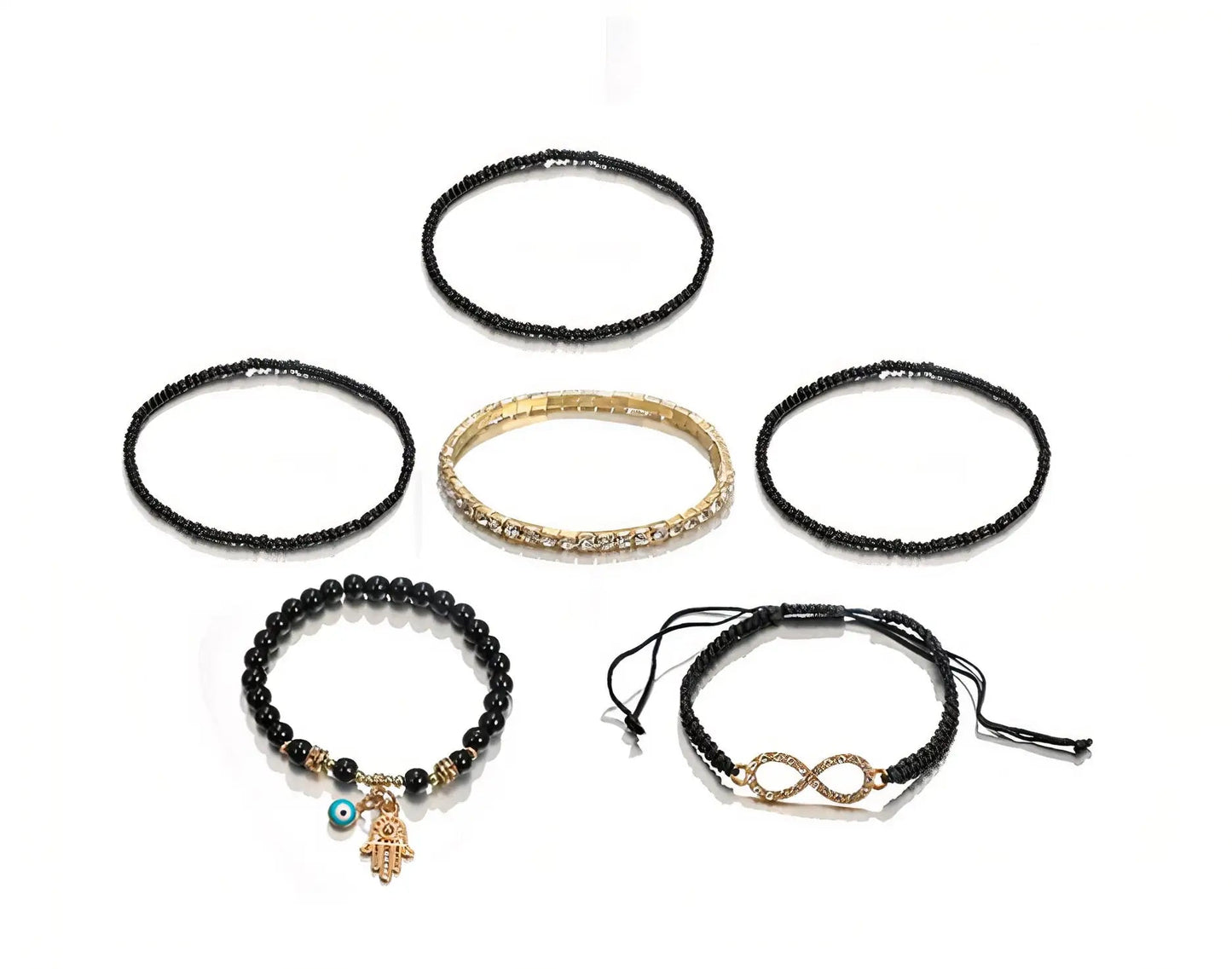 Stacked Bracelet Set #12 WEM Support (www.WEM.support)