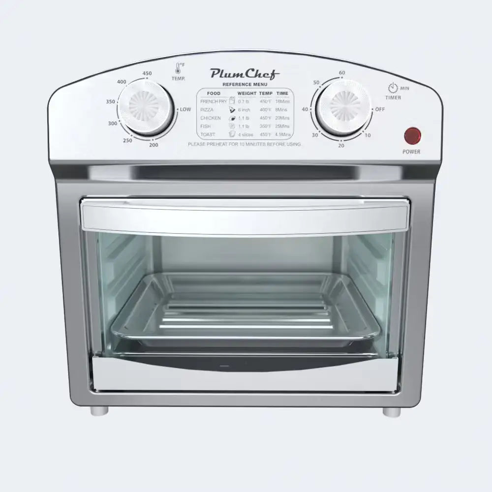 Stainless Steel 12 Liter Air Fryer With Dual Knob Control WEM Support (www.WEM.support)