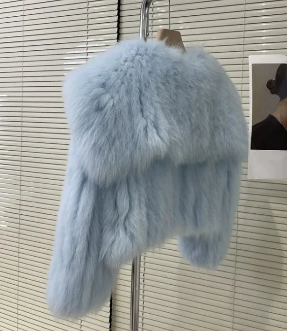 Women's Fur Young Coat Lapel WEM Support (www.WEM.support)