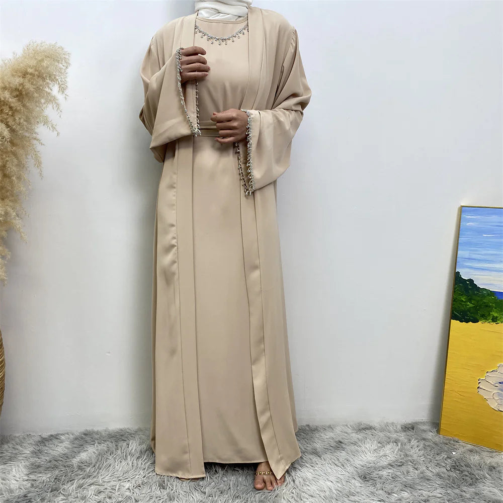 Women's Sleeveless Dress Cardigan Set WEM Support (www.WEM.support)