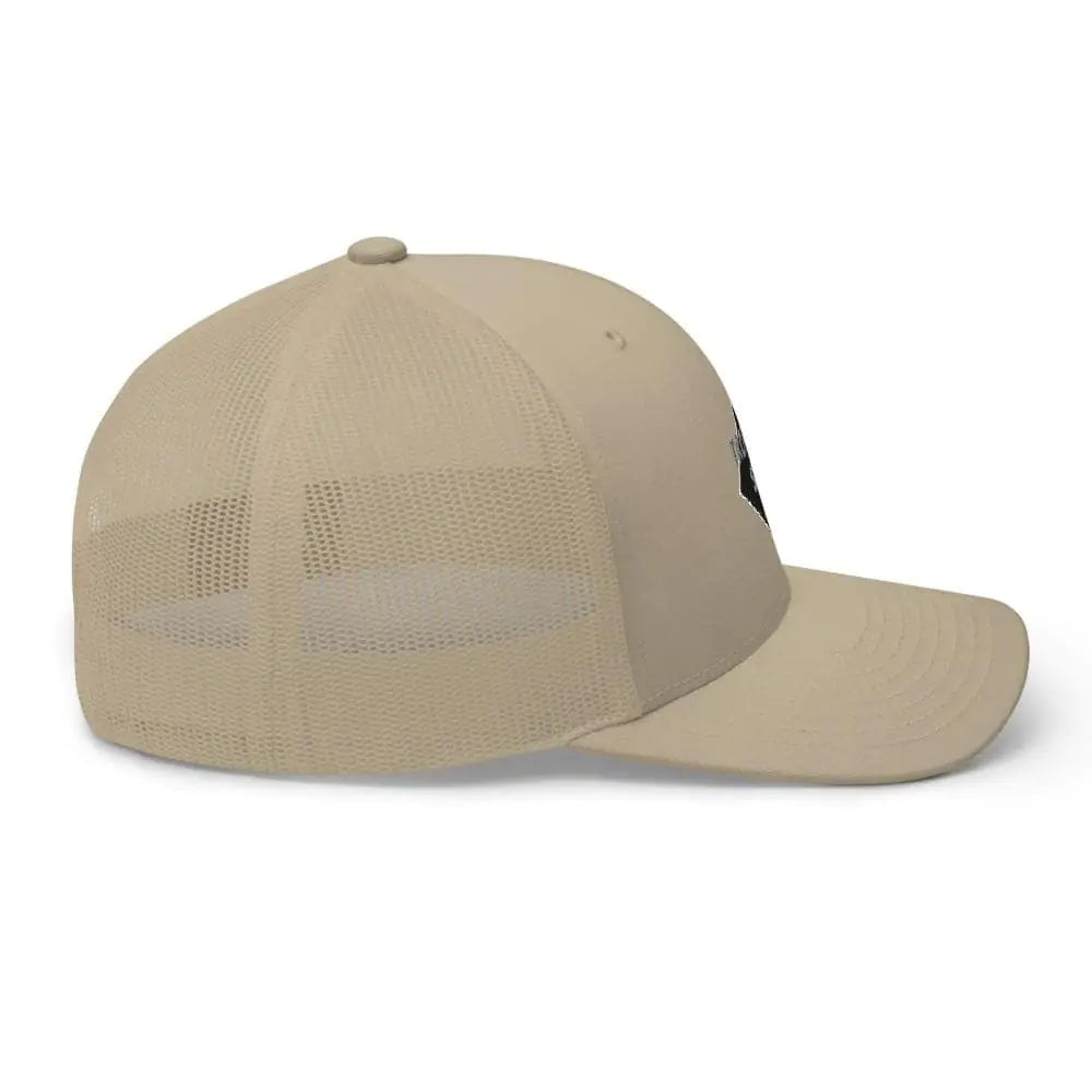 Tropical Seas Shark Fin Trucker Hat WEM Support (www.WEM.support)