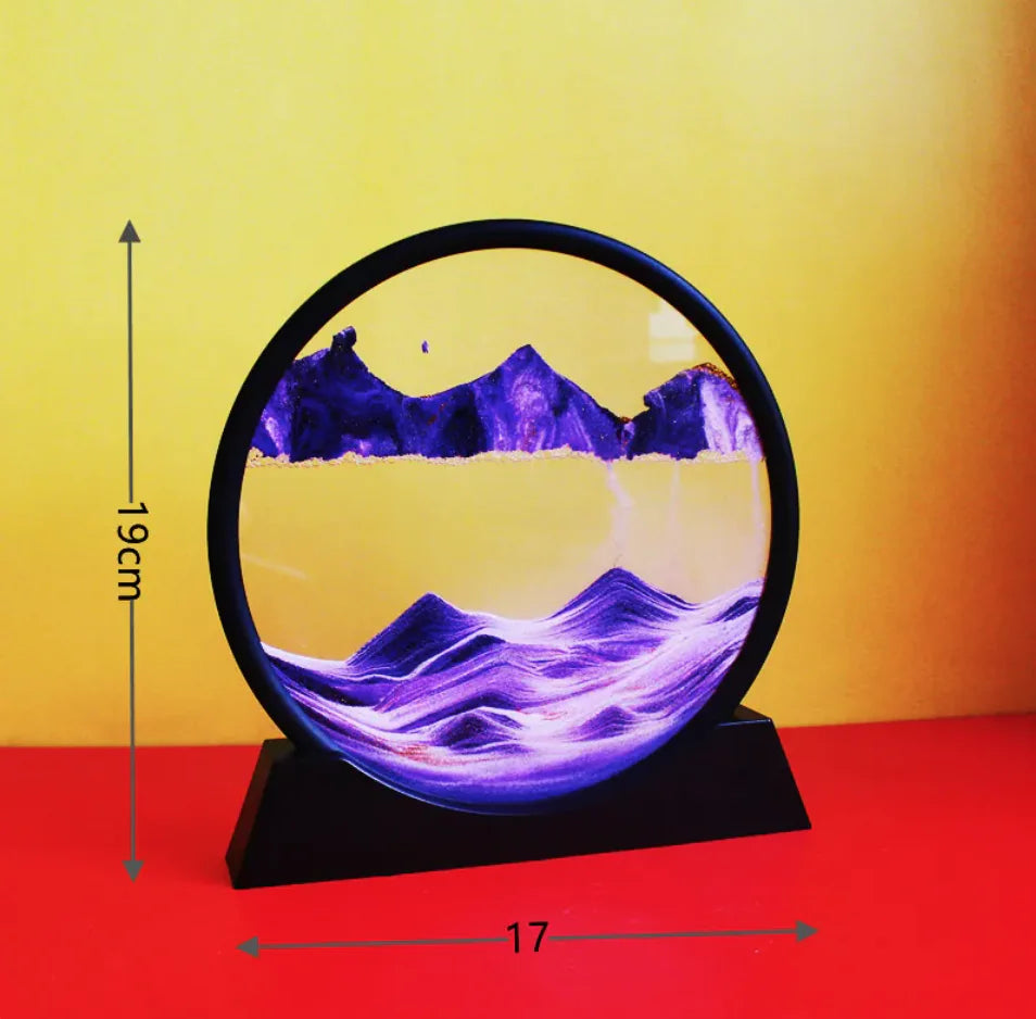 3D Quicksand Hourglass Art HejK.com