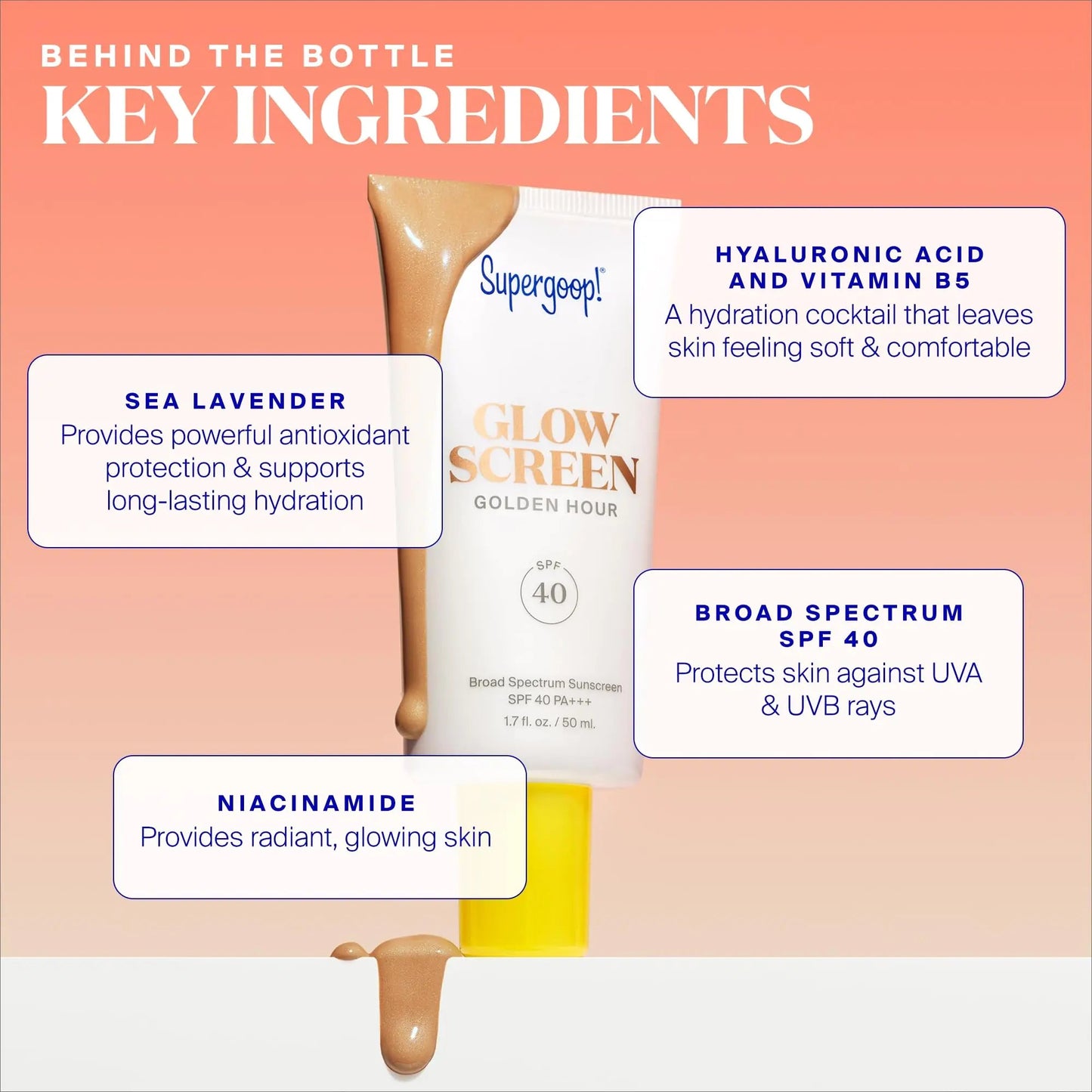 Supergoop! Glowscreen SPF 40, Sunset (Deep Bronze Glow) - 1.7 fl oz - Glowy Primer + Broad Spectrum Sunscreen - Helps Filter Blue Light - Boosts Hydration w/Hyaluronic Acid, Vitamin B5 & Niacinamide WEM Support (www.WEM.support)