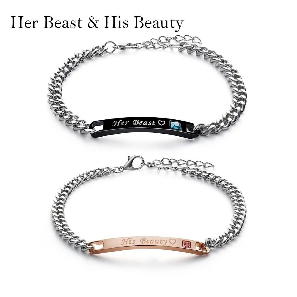 Trendy Lovely Couple Bracelets WEM Support (www.WEM.support)