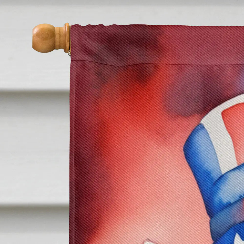 Affenpinscher Patriotic American House Flag WEM Support (www.WEM.support)