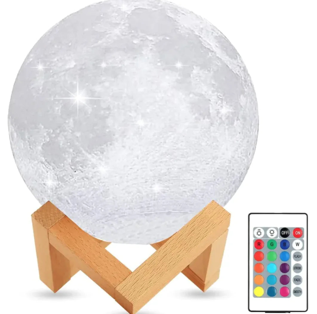3D Printed Lunar Night Light WEM Support (www.WEM.support)