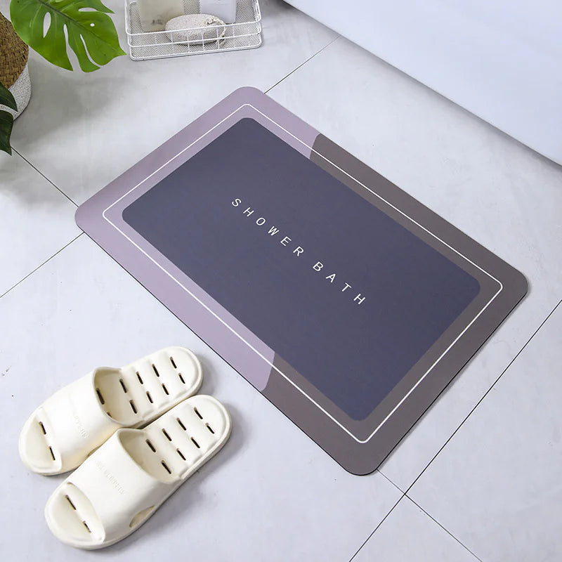 Absorbent Crystal Velvet Floor Mat WEM Support (www.WEM.support)