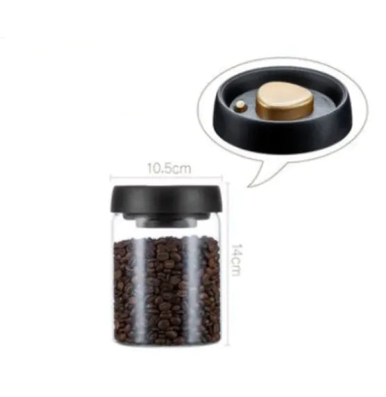 Conjunto de Potes de Vidro com Vedação a Vácuo