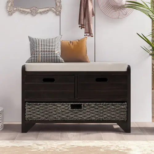 Storage Stool With Detachable Basket And 2 Drawers WEM Support (www.WEM.support)