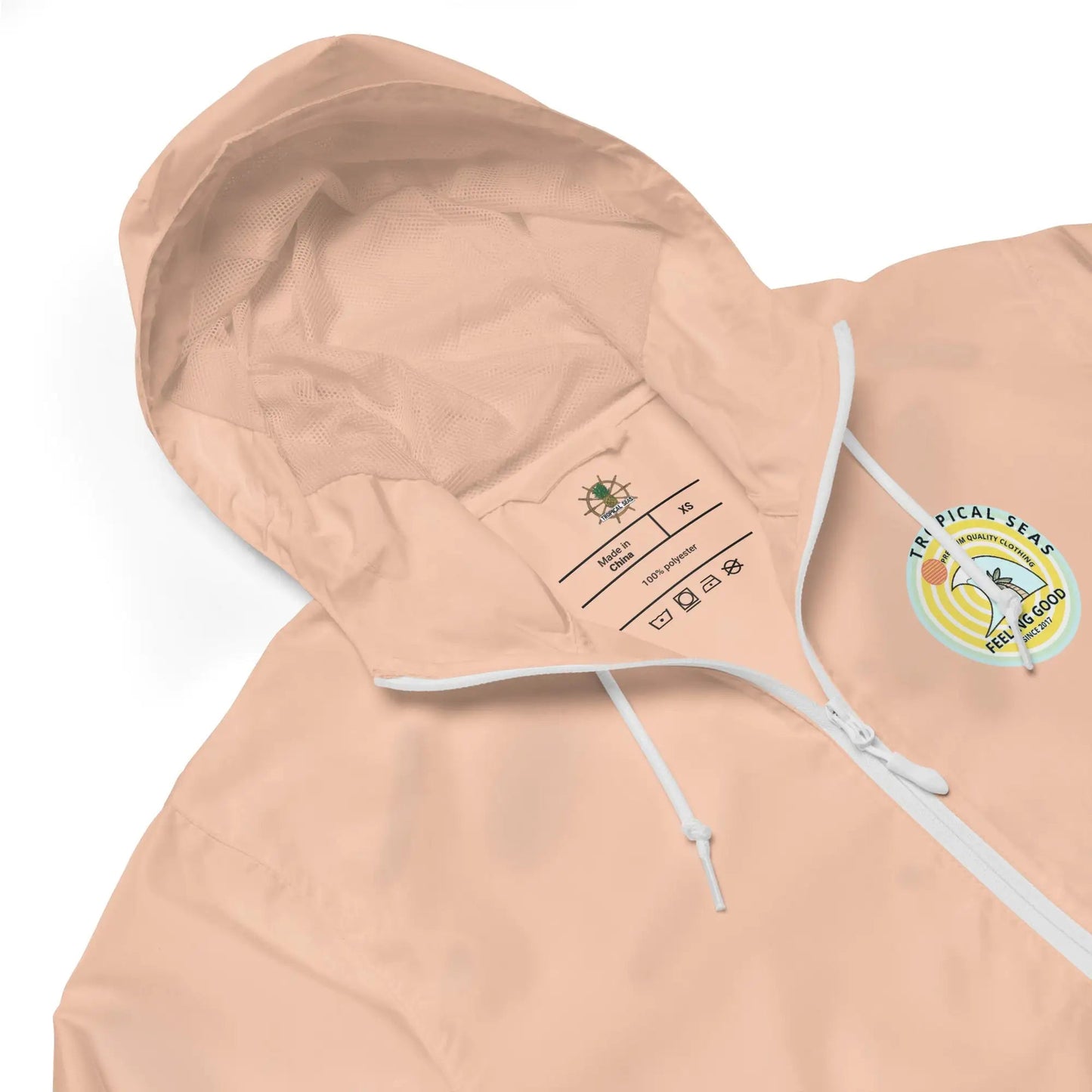 Women's Lightweight Zip Up Dreamland Windbreaker WEM Support (www.WEM.support)