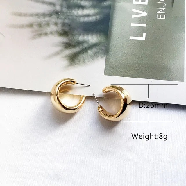 Street Style CC Hoop Earrings WEM Support (www.WEM.support)