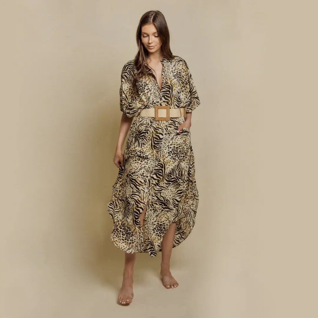 Wide Dress -Animal Print WEM Support (www.WEM.support)