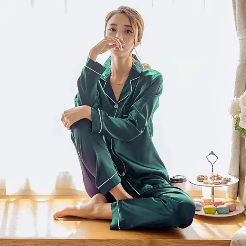 Women Silk Satin Pajamas Treat yourself to a touch of luxury with our Silk satin pajamas women today! My Store