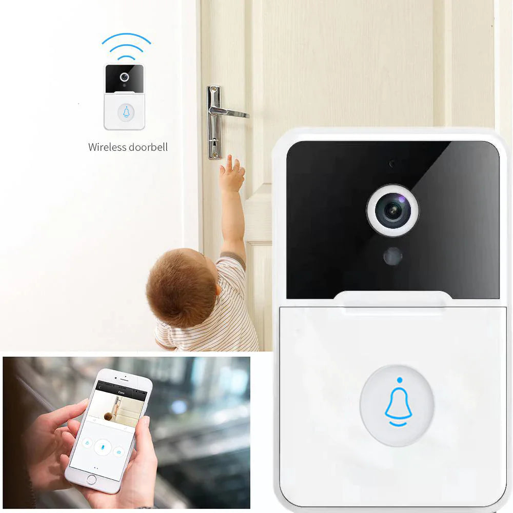 Wireless Security Smart WiFi Doorbell Intercom Video Camera Door Ring Bell Chime WEM Support (www.WEM.support)