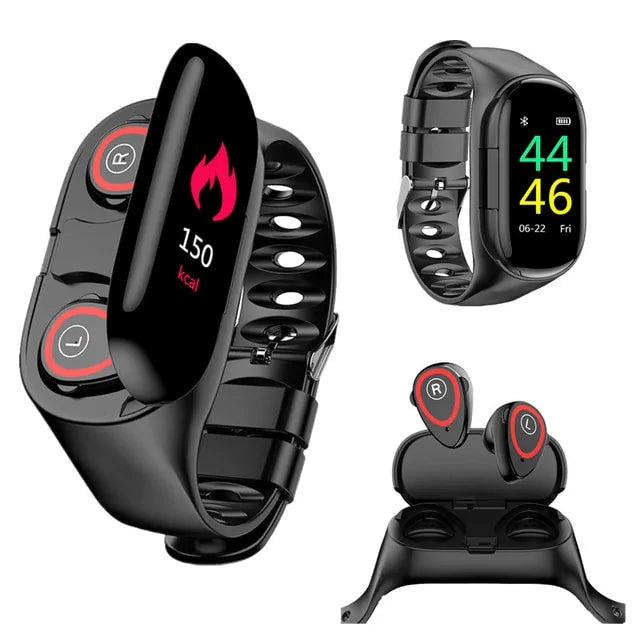 2-In-1 Smart Watch And Wireless Earbuds WEM Support (www.WEM.support)