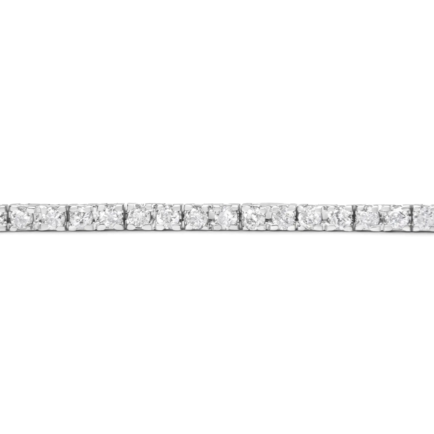 .925 Sterling Silver 2.0 Cttw Diamond Classic Link Tennis Bracelet (I-J Color, I2-I3 Clarity) - 7-1/4" WEM Support (www.WEM.support)