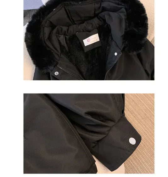 Women's Slimming Hooded Cotton-Padded Jacket WEM Support (www.WEM.support)