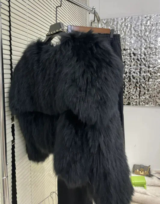 Women's Fur Young Coat Lapel WEM Support (www.WEM.support)