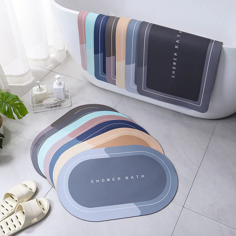 Absorbent Crystal Velvet Floor Mat WEM Support (www.WEM.support)