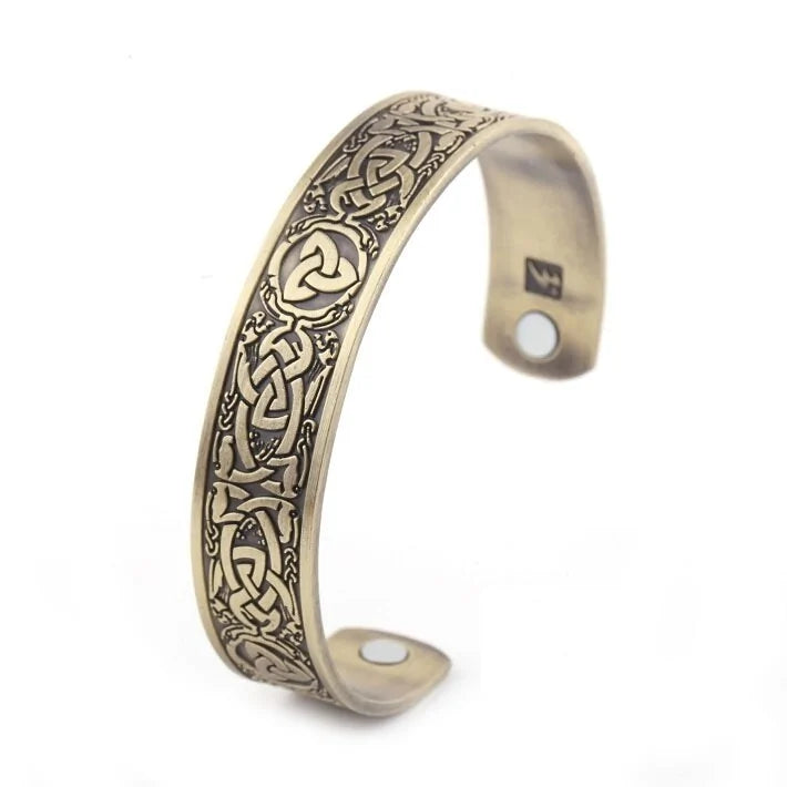 Viking Celtics Irish Trinity Knot Dragon Bracelet WEM Support (www.WEM.support)