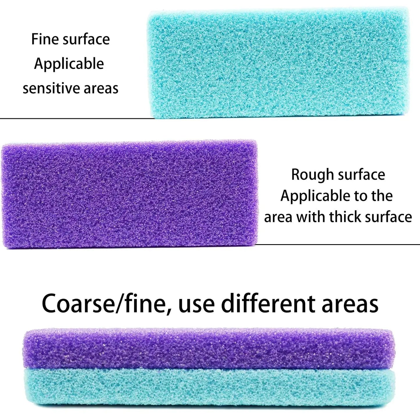 6Pcs Professional Pedicure Foot Pumice Stone for Feet Skin Callus Remover and Scrubber for Dead Skins Sided My Store