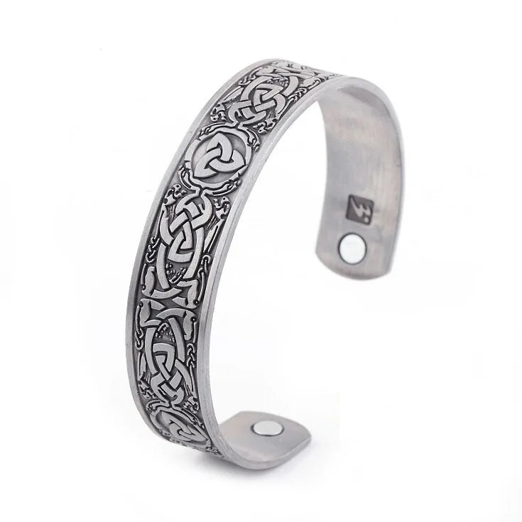 Viking Celtics Irish Trinity Knot Dragon Bracelet WEM Support (www.WEM.support)