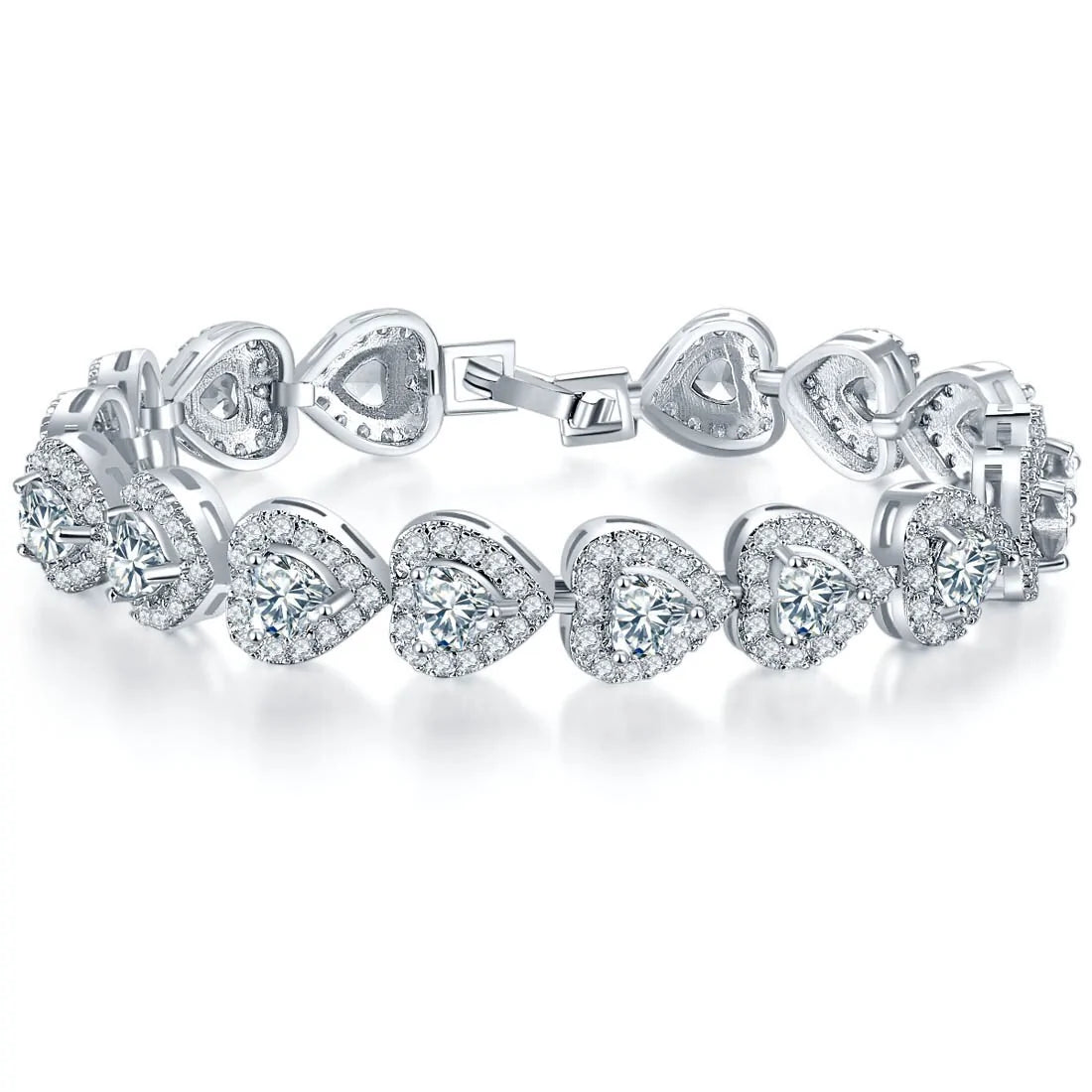 Sterling Silver Heart Bangle WEM Support (www.WEM.support)
