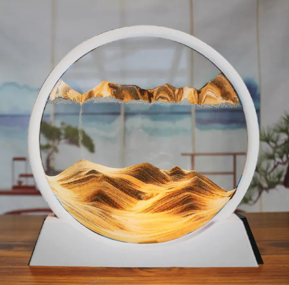 3D Quicksand Hourglass Art HejK.com
