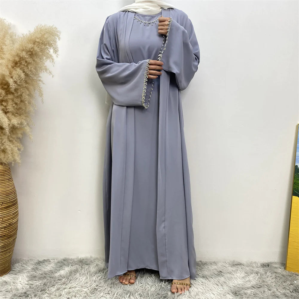 Women's Sleeveless Dress Cardigan Set WEM Support (www.WEM.support)