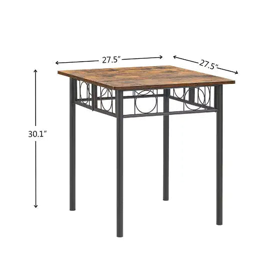 Square Foldable Wood And Metal Tables In The Kitchen, Dining Room WEM Support (www.WEM.support)