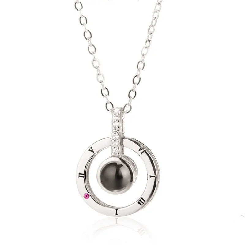 100 Languages I Love You Projection Pendant Necklace WEM Support (www.WEM.support)