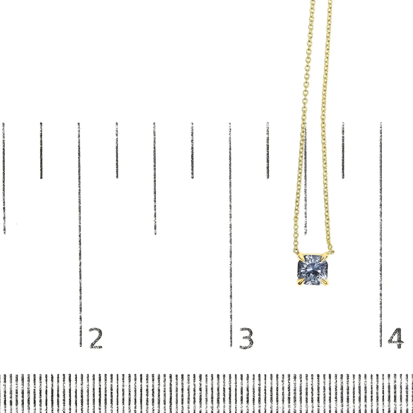 14k Yellow Gold 4/5 Cttw Natural Cushion Cut Blue Sapphire Solitaire Pendant Necklace - 15-16 Inches Adjustable WEM Support (www.WEM.support)
