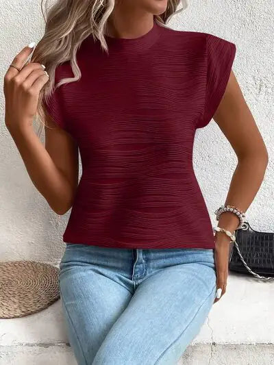 Terri Cap Sleeve Shirt HejK.com Marketplace LLC
