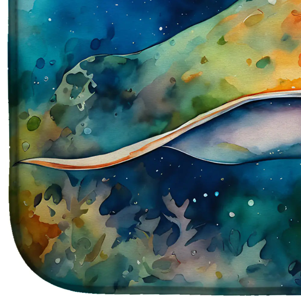 Sting Ray Dish Drying Mat WEM Support (www.WEM.support)