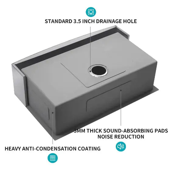 Stainless Steel Apron Front Farmhouse Sink - Prohibited For Sale On Amazon WEM Support (www.WEM.support)