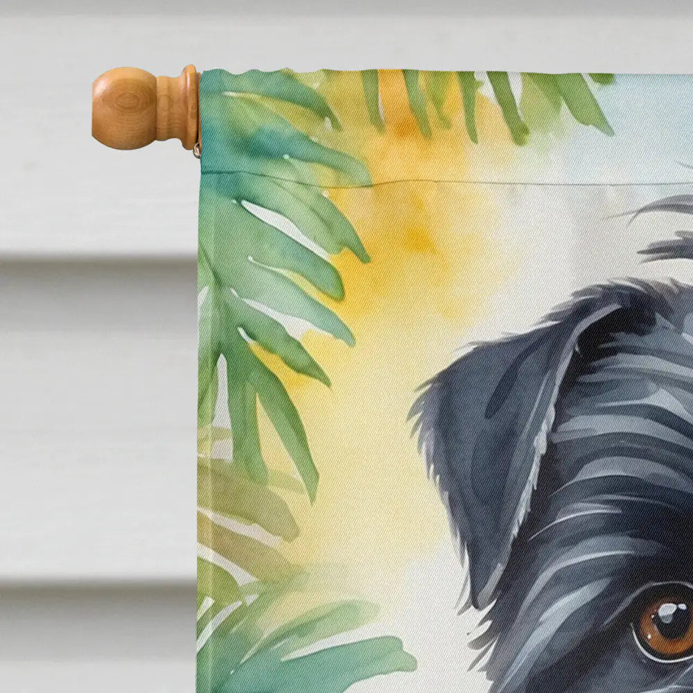Affenpinscher Luau House Flag WEM Support (www.WEM.support)