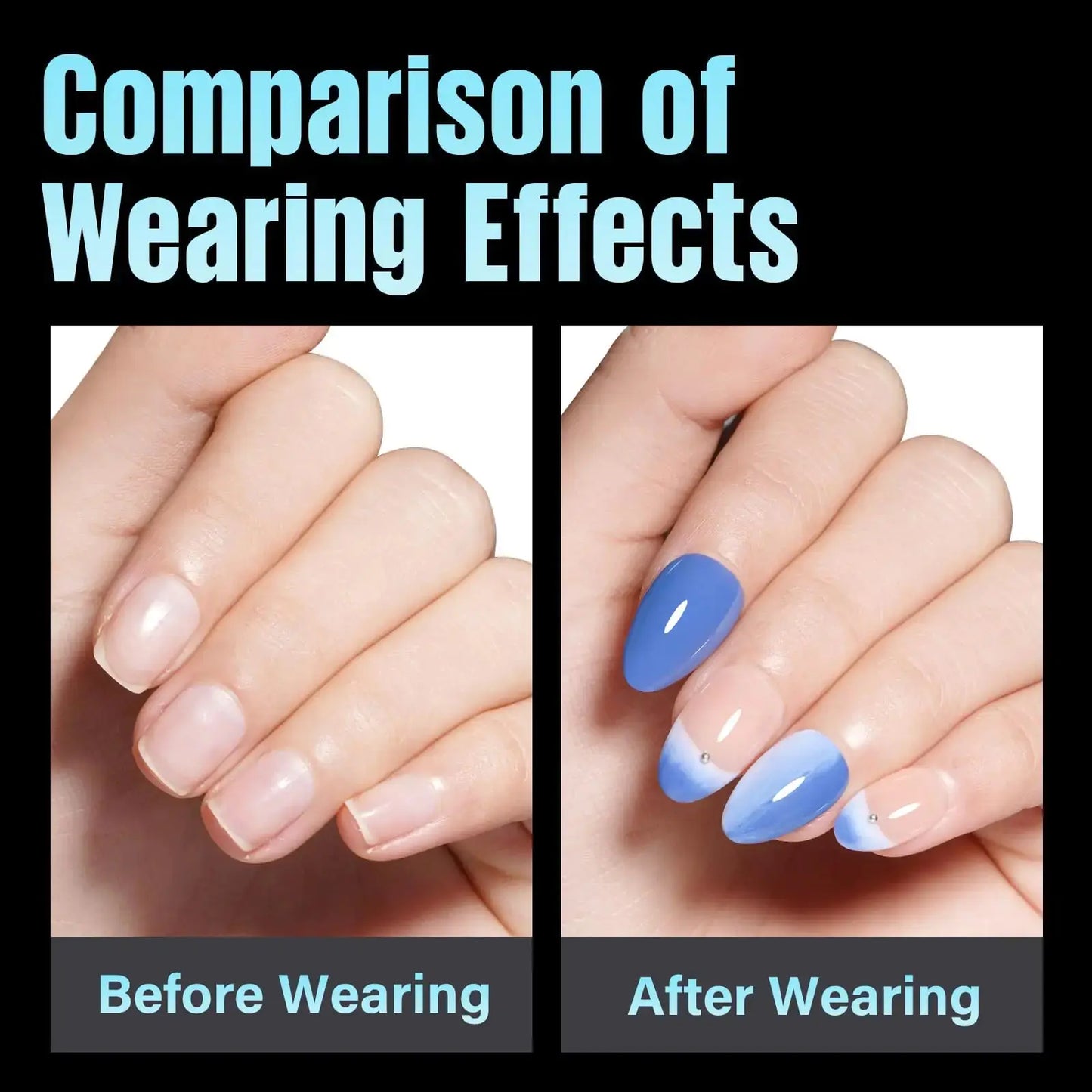 TOMICCA Short Almond Nail Tips, 240Pcs Half Matte Soft Gel Nail Tips, 12 Sizes Acrylic Pre-Shaped Nails, Full Cover False Nails for Extension Nail My Store
