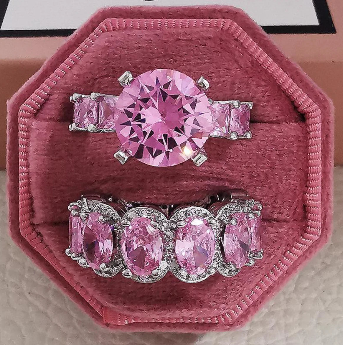 Super Sparkling Full Diamond Engagement Ring for Women WEM Support (www.WEM.support)