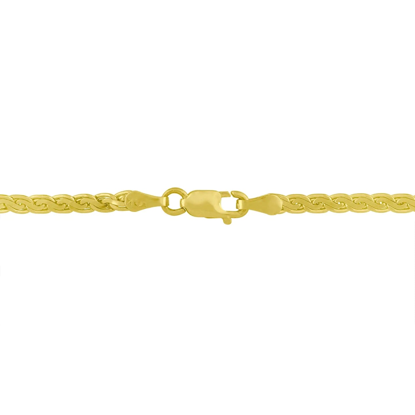 14K Yellow and White Gold 1/4 Cttw Princess Cut Diamond Channel-Set “V” Shape 18" Pendant Necklace (H-I Color, SI2-I1 Clarity) WEM Support (www.WEM.support)
