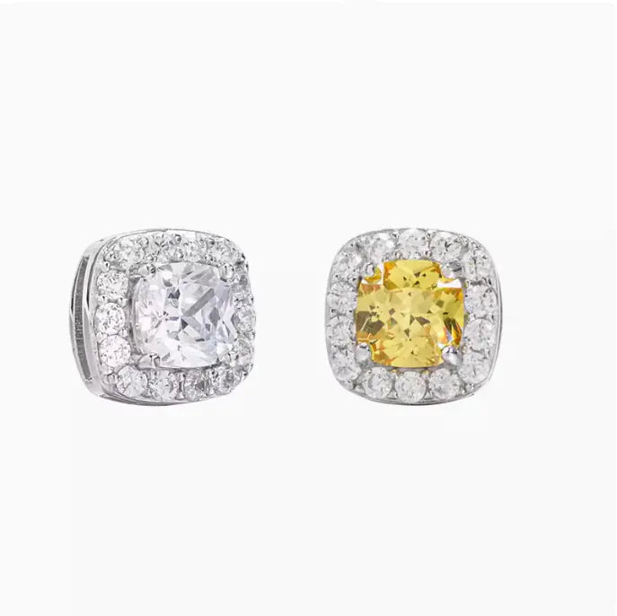 Sterling Silver S925 Diamond Rock Candy Stud Earrings WEM Support (www.WEM.support)