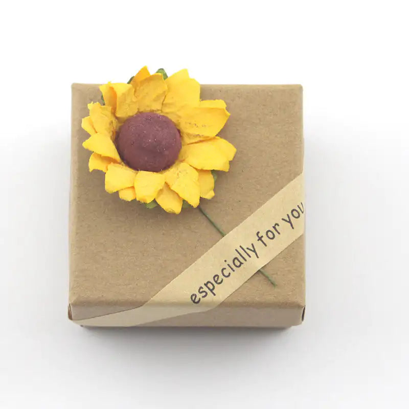 Sunflower Double Lettering Necklace WEM Support (www.WEM.support)